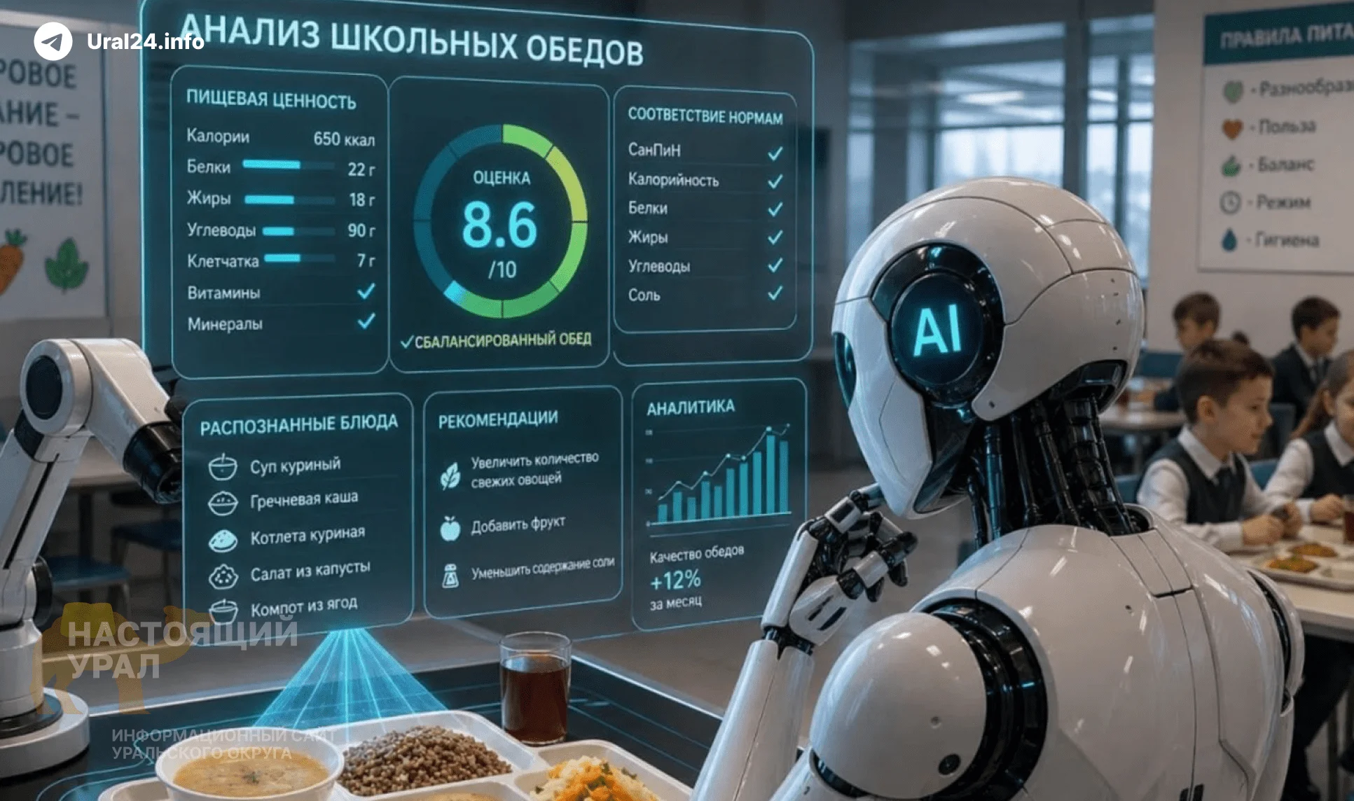 Чиновники в ЯНАО потратили 40 млн на изучение школьных обедов с помощью ИИ